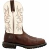 Durango WorkHorse Chocolate Bone Steel Toe Western Work Boot, CHOCOLATE/BONE, M, Size 9.5 DDB0426